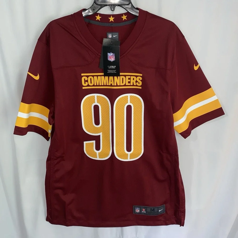 Men's Nike Washington Commanders Montez Sweat Burgundy Game Jersey Medium NWT